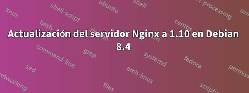 Actualización del servidor Nginx a 1.10 en Debian 8.4