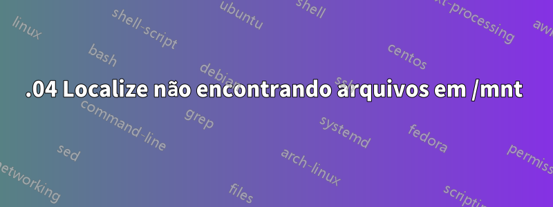 16.04 Localize não encontrando arquivos em /mnt