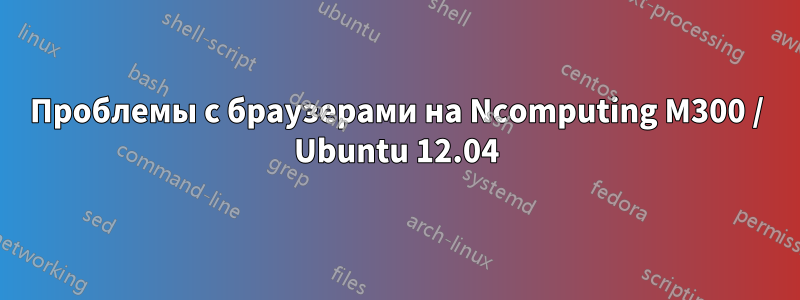 Проблемы с браузерами на Ncomputing M300 / Ubuntu 12.04