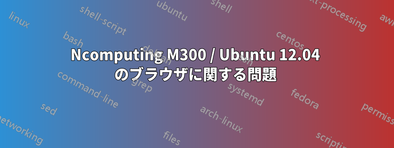 Ncomputing M300 / Ubuntu 12.04 のブラウザに関する問題