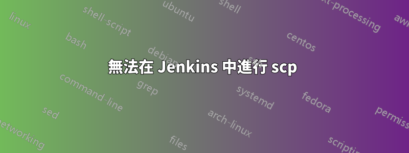 無法在 Jenkins 中進行 scp