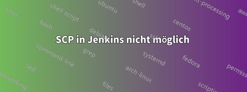 SCP in Jenkins nicht möglich