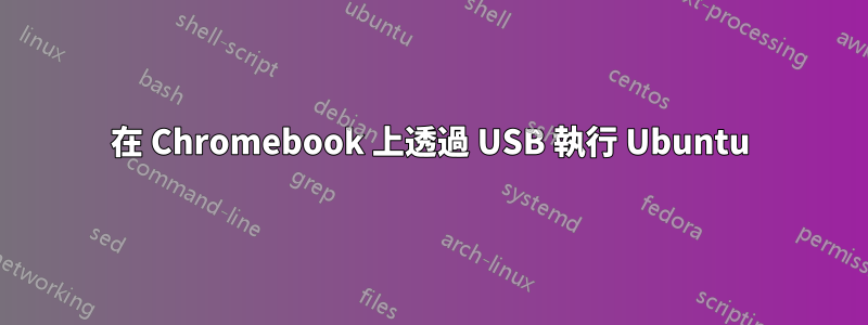 在 Chromebook 上透過 USB 執行 Ubuntu