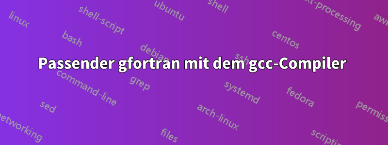 Passender gfortran mit dem gcc-Compiler