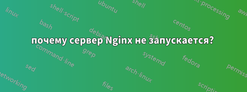 почему сервер Nginx не запускается?