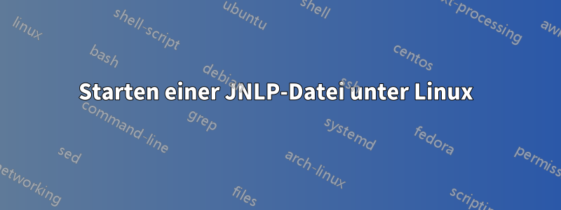 Starten einer JNLP-Datei unter Linux 