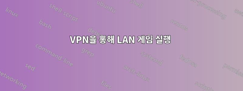 VPN을 통해 LAN 게임 실행