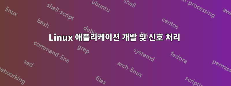 Linux 애플리케이션 개발 및 신호 처리