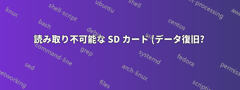 読み取り不可能な SD カード (データ復旧?)