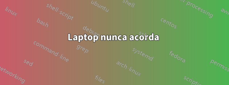 Laptop nunca acorda