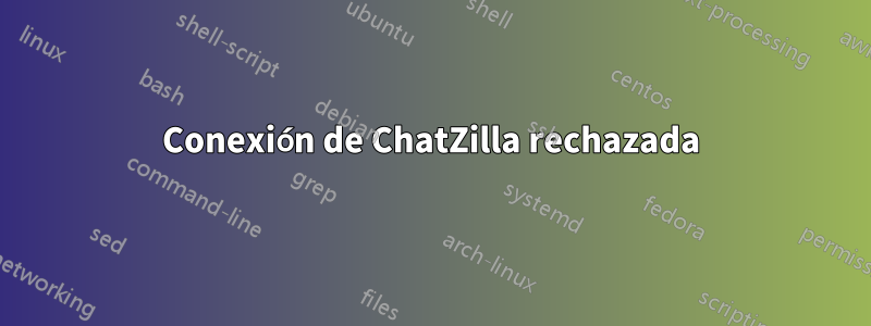 Conexión de ChatZilla rechazada