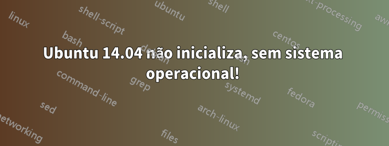 Ubuntu 14.04 não inicializa, sem sistema operacional!