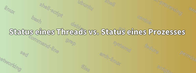 Status eines Threads vs. Status eines Prozesses