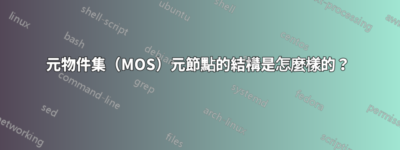 元物件集（MOS）元節點的結構是怎麼樣的？