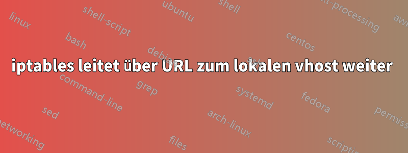 iptables leitet über URL zum lokalen vhost weiter