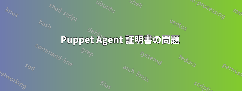 Puppet Agent 証明書の問題