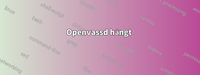 Openvassd hängt