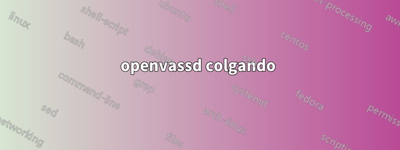 openvassd colgando