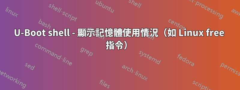 U-Boot shell - 顯示記憶體使用情況（如 Linux free 指令）