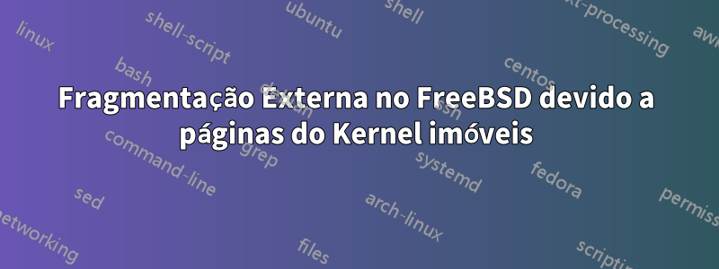 Fragmentação Externa no FreeBSD devido a páginas do Kernel imóveis