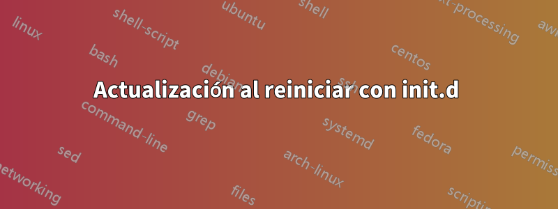 Actualización al reiniciar con init.d