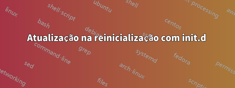 Atualização na reinicialização com init.d