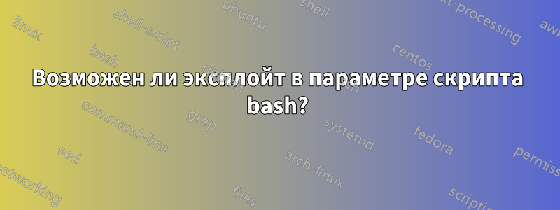 Возможен ли эксплойт в параметре скрипта bash?