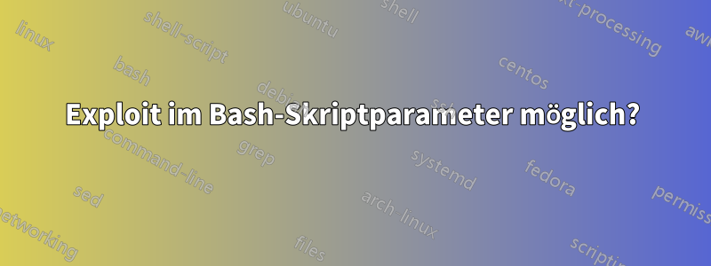 Exploit im Bash-Skriptparameter möglich?