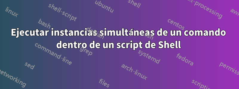 Ejecutar instancias simultáneas de un comando dentro de un script de Shell