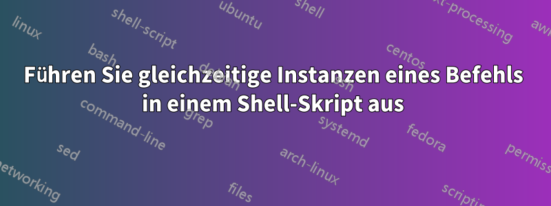 Führen Sie gleichzeitige Instanzen eines Befehls in einem Shell-Skript aus