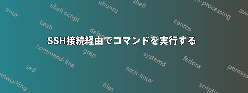 SSH接続経由でコマンドを実行する 