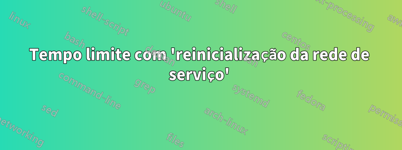 Tempo limite com 'reinicialização da rede de serviço'