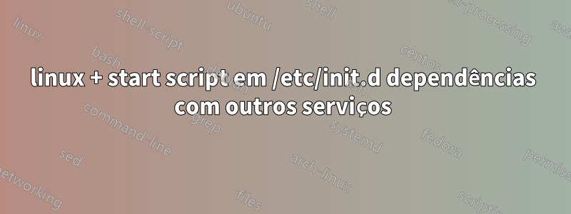 linux + start script em /etc/init.d dependências com outros serviços