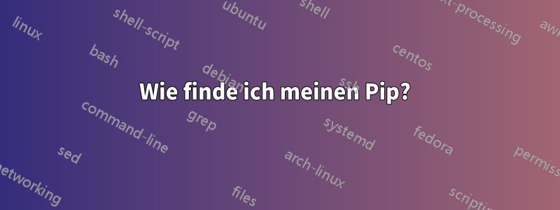 Wie finde ich meinen Pip? 