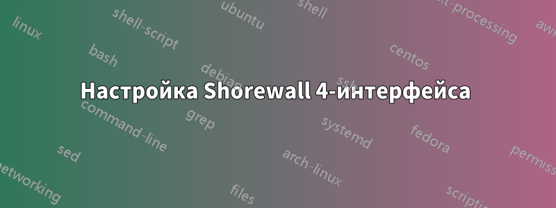 Настройка Shorewall 4-интерфейса