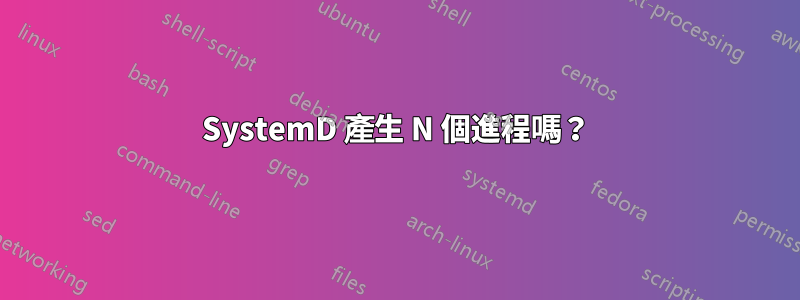 SystemD 產生 N 個進程嗎？