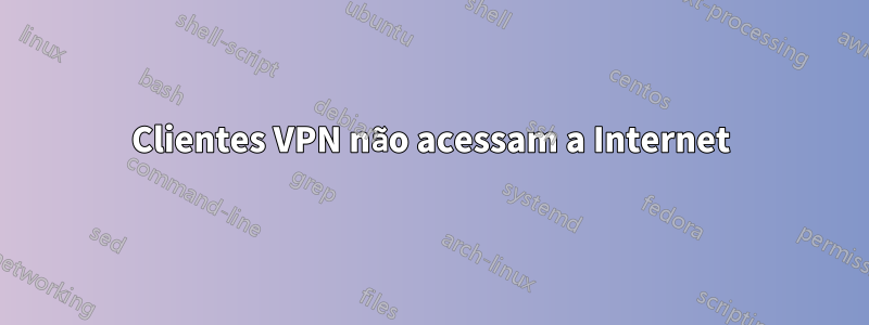 Clientes VPN não acessam a Internet