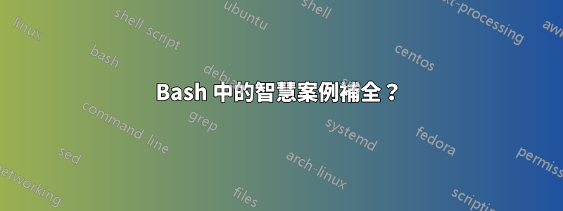 Bash 中的智慧案例補全？