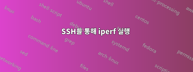 SSH를 통해 iperf 실행