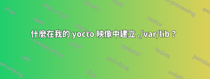 什麼在我的 yocto 映像中建立 ./var/lib？