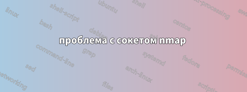 проблема с сокетом nmap