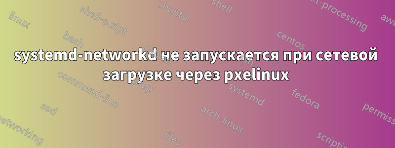 systemd-networkd не запускается при сетевой загрузке через pxelinux