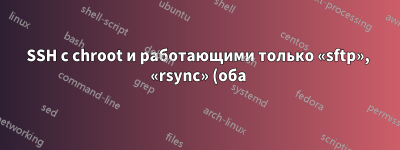 SSH с chroot и работающими только «sftp», «rsync» (оба)?