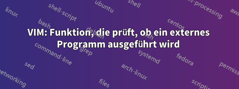 VIM: Funktion, die prüft, ob ein externes Programm ausgeführt wird