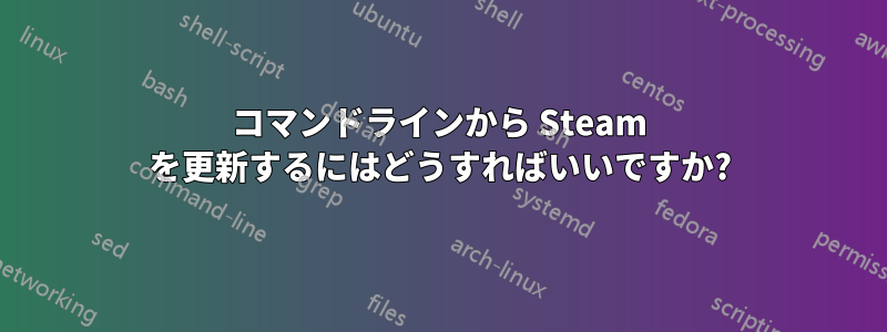 コマンドラインから Steam を更新するにはどうすればいいですか?