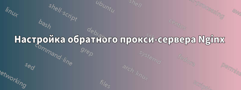 Настройка обратного прокси-сервера Nginx