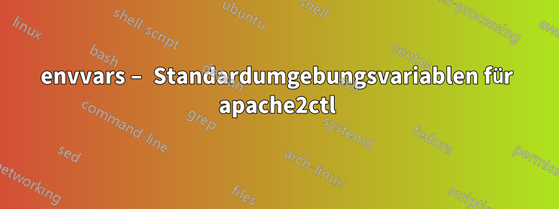 envvars – Standardumgebungsvariablen für apache2ctl