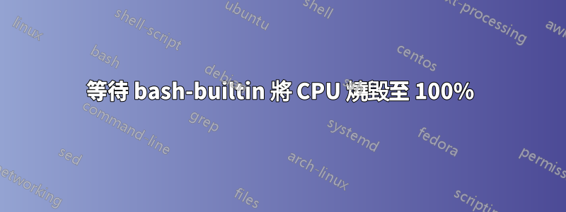 等待 bash-builtin 將 CPU 燒毀至 100%