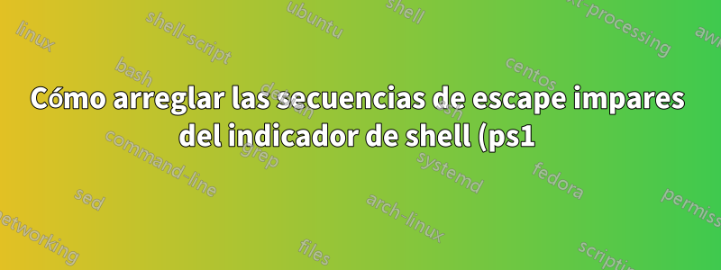 Cómo arreglar las secuencias de escape impares del indicador de shell (ps1) después del inicio de sesión remoto desde iTerm2