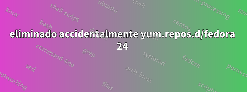 eliminado accidentalmente yum.repos.d/fedora 24